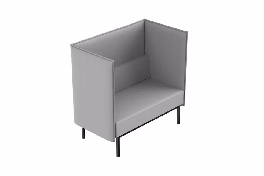 Silent Space® Model M single-person acoustic booth in modern office setting, designed for privacy and noise reduction in Saudi Arabia