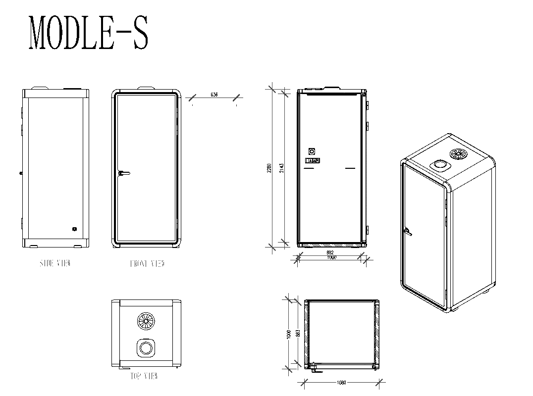 Sizes Of Sound Booth
