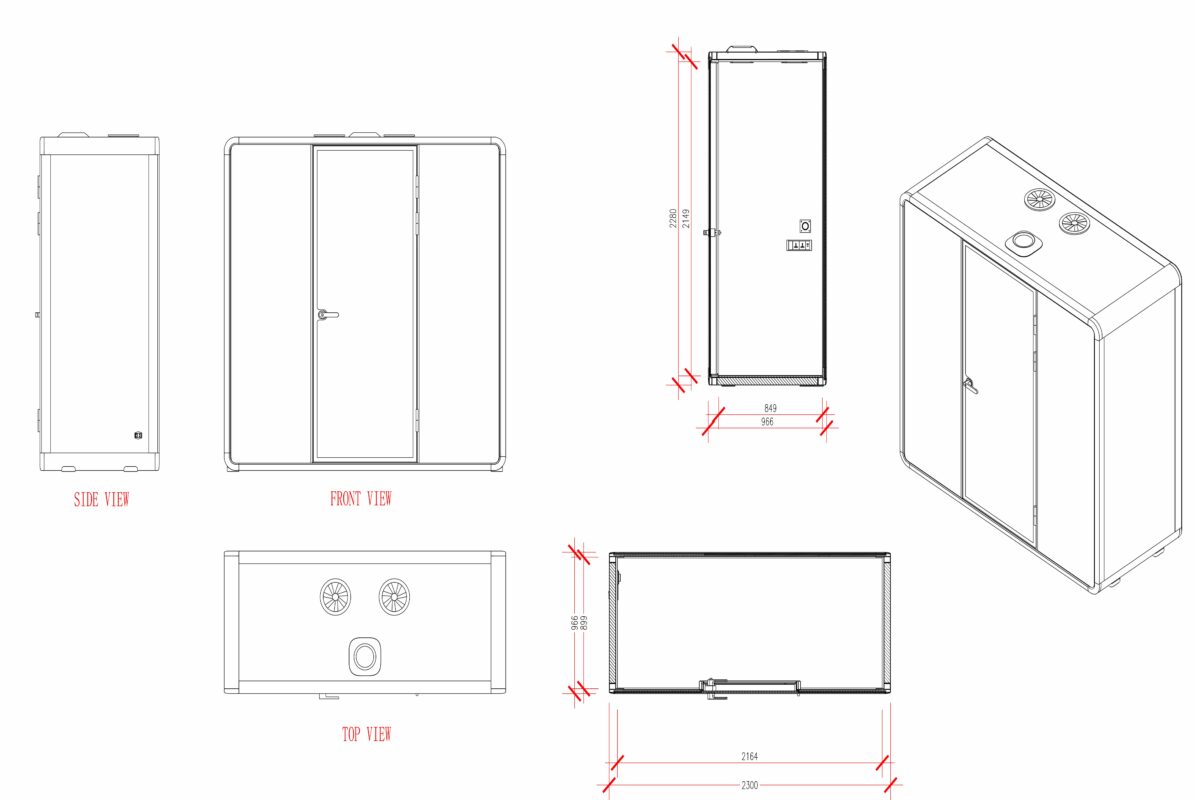 Silent Space Acoustic Pods 2 person Unit