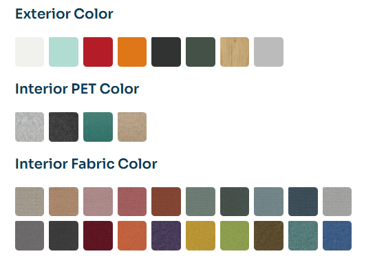 Silent Space® Pod – Acoustic Booths in Saudi Arabia with Custom Interior & Exterior Colors