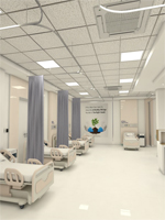 Executive office interior with glass partitions and premium finishes